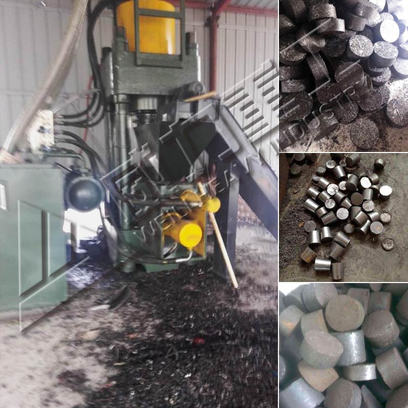 車間壓鐵屑的實景圖