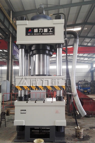 800噸四柱液壓機(jī)加工生產(chǎn)完成圖